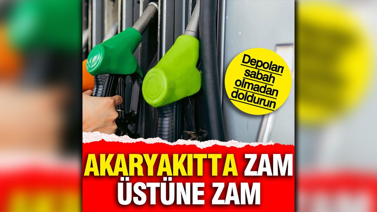 Bu Gece Akaryakıtta Yeni Bir Fiyat Artışı Olacak