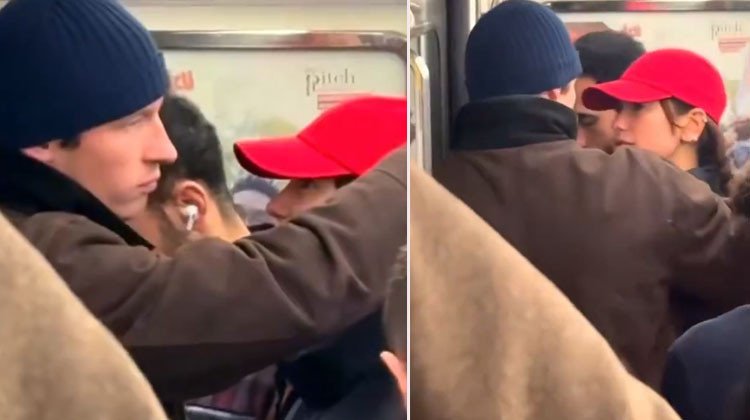 Milyonlarca Doları Olan Ünlü Aşıklar Metroda Kalabalıkta