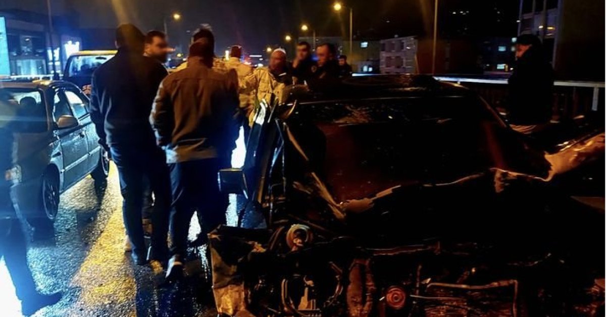 Samsun'da 8 Araçlık Zincirleme Kaza Gerçekleşti: 2 Yaralı