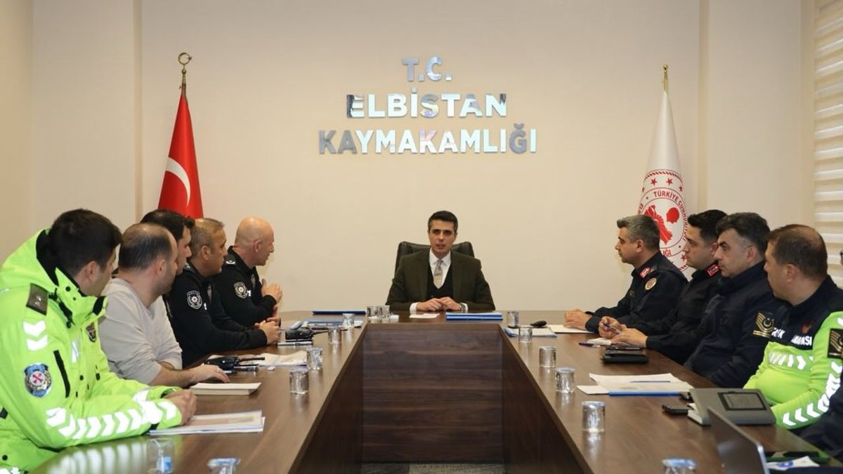 Elbistan'da Güvenlik ve Asayiş Üzerine Toplantı Yapıldı