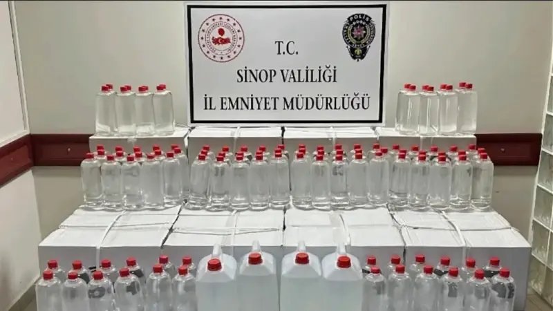 Sinop'ta Kaçak İçki Baskını: Bir Şahıs Gözaltına Alındı