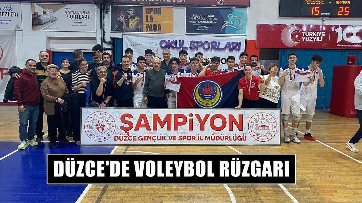 Düzce'de Voleybol Heyecanı Esti