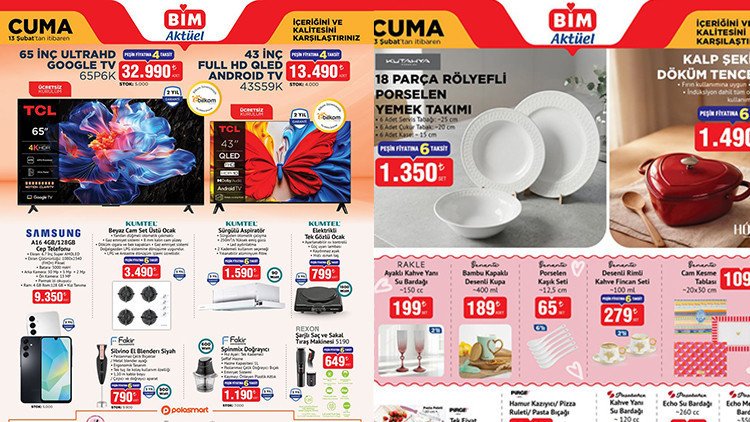 Yeni Bim Aktüel Kataloğu 13 Şubat 2026'da Neler Sunuyor?