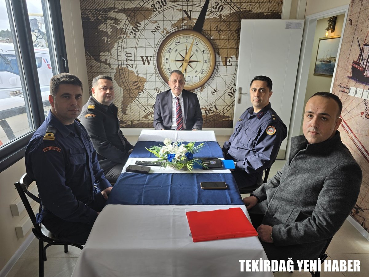 Süleymanpaşa Kıyı Güvenlik Merkezinde Güvenlik Toplantısı Yapıldı