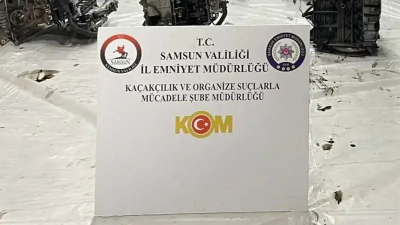 Samsun’da 13 Kaçak Otomobil Motoru Yakalandı
