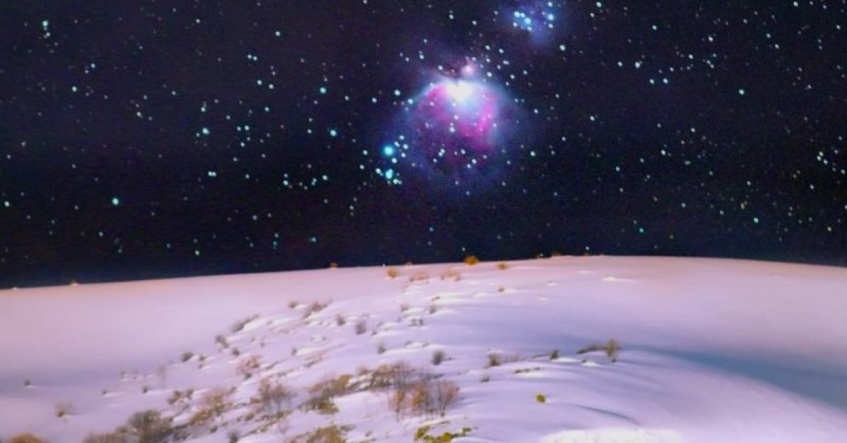 Bitlis'te 'Orion Nebulası' Görüntülenerek Gözler Önüne Serildi