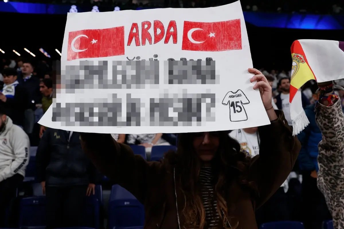 Real Madrid Taraftarı, Arda Güler İçin Pankart Açtı Ama Şaşırdı