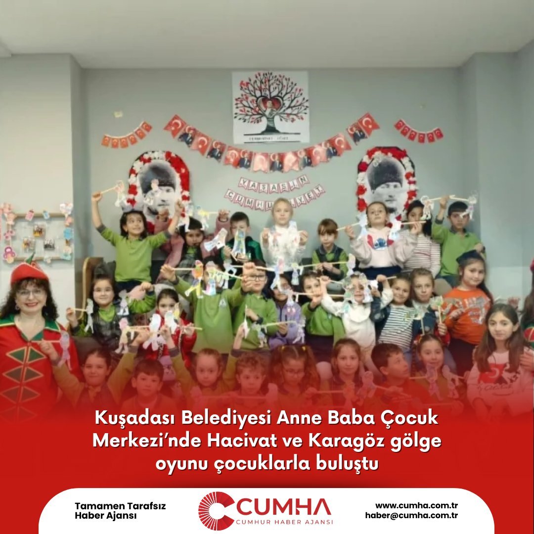 Kuşadası Belediyesi'nde Hacivat ve Karagöz Gölge Oyunu Çocuklarla Buluştu