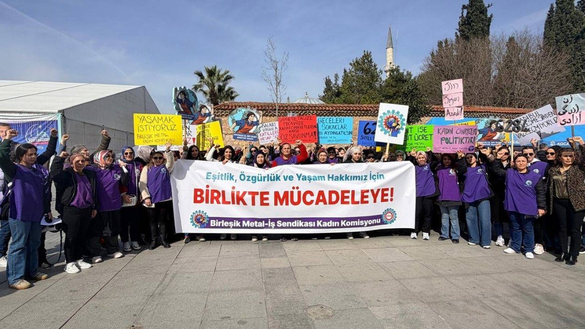 Gebze'de 8 Mart Eylemi: Birleşik Metal-İş Kadın Komisyonu'ndan Destek