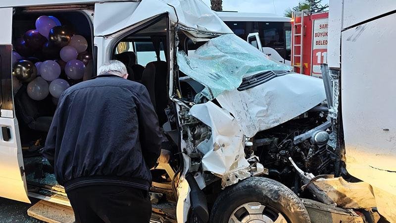 Samsun'da 3 Araçla Gerçekleşen Zincirleme Trafik Kazası; 7 Yaralı