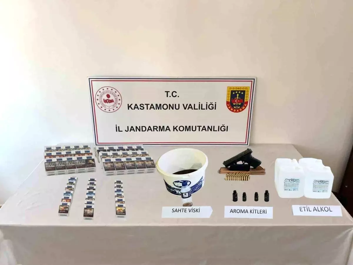 Kastamonu'da Sahte Alkol Operasyonunda 6 Kişi Gözaltında