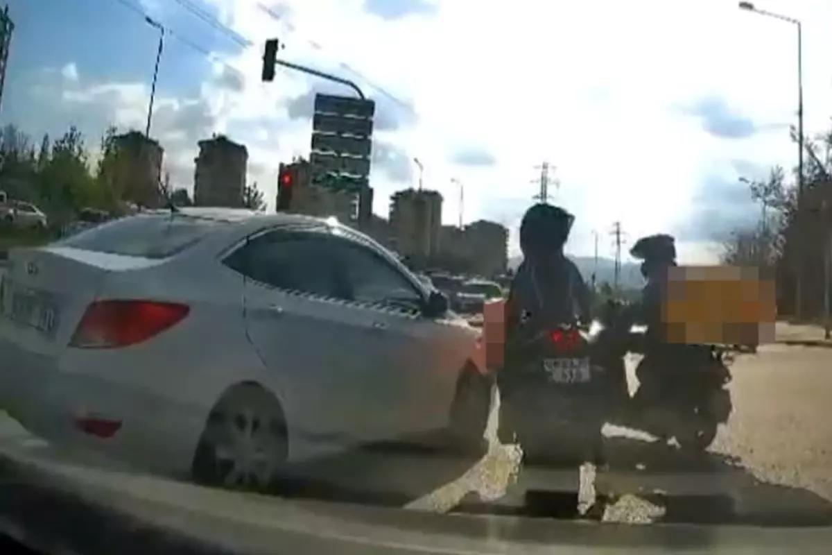 Kadın kurye, arkadaşını darp eden saldırganı kurtardı