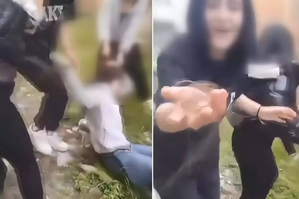 Küçük kıza şiddet uygulayıp videoya aldılar