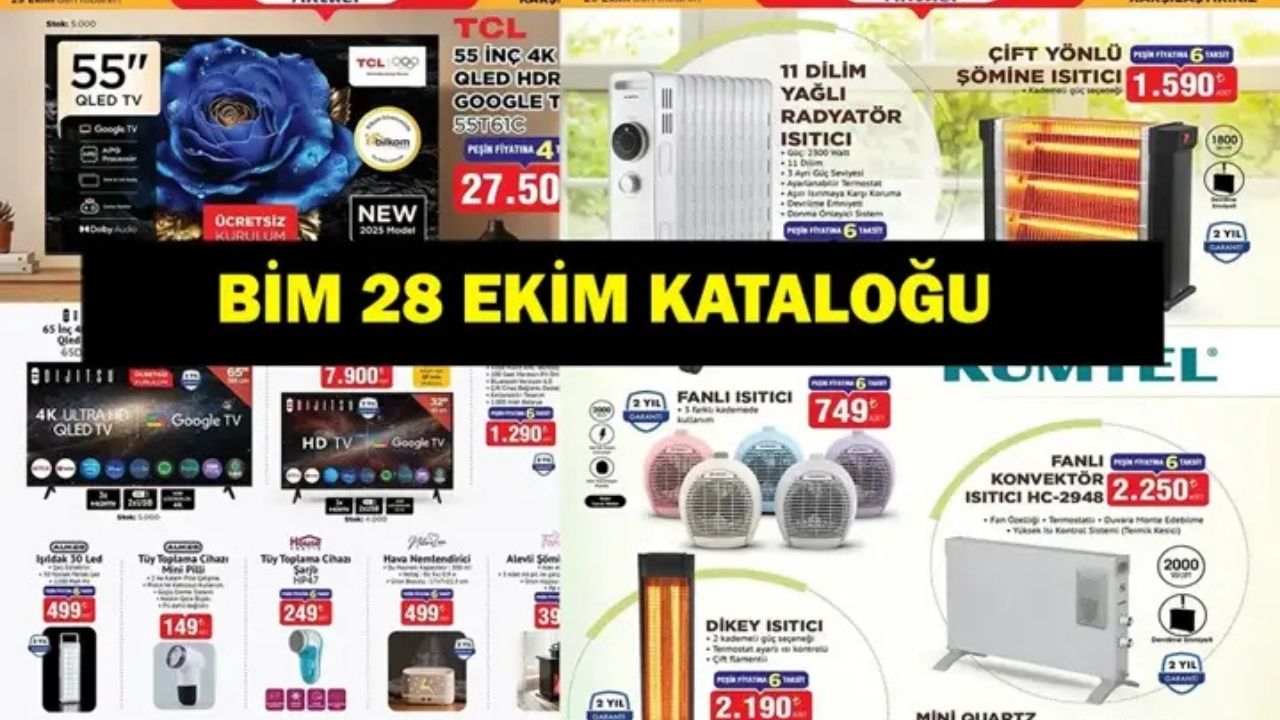 BİM 28 Ekim 2026 Kataloğu: Isıtıcı, Televizyon Ve Hobi Ürünleri