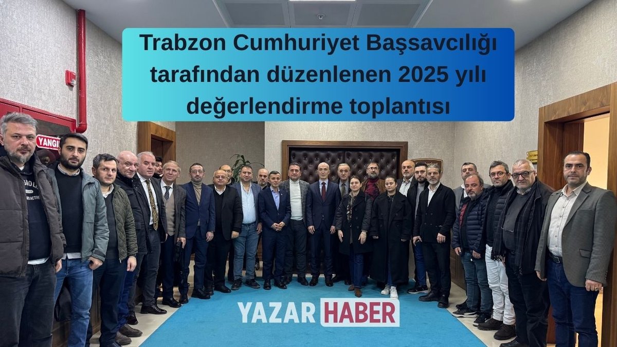 Başsavcı Sedat Çelik Trabzon Basın Mensuplarıyla Bir Araya Gelerek 2025 Verilerini Açıkladı