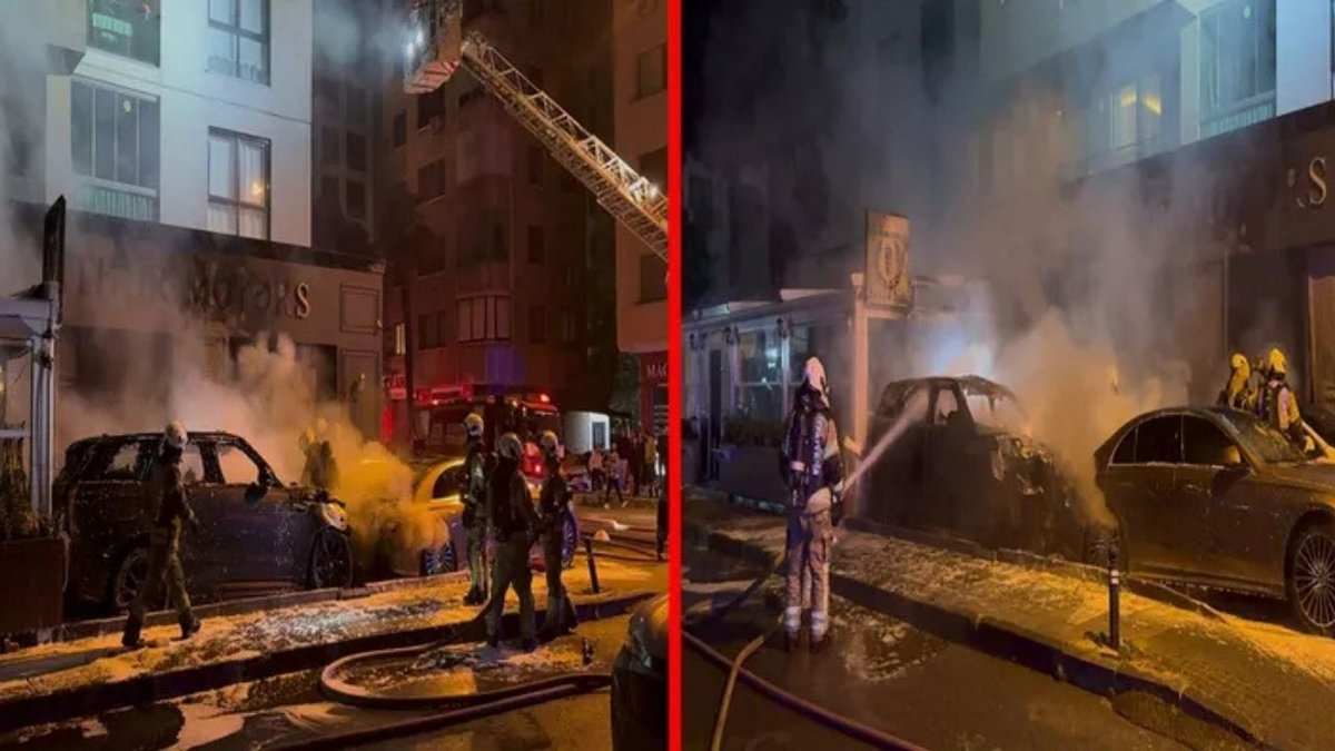 Kadıköy’de Oto Galeri Yangını: Milyonluk Araçlar Küle Döndü