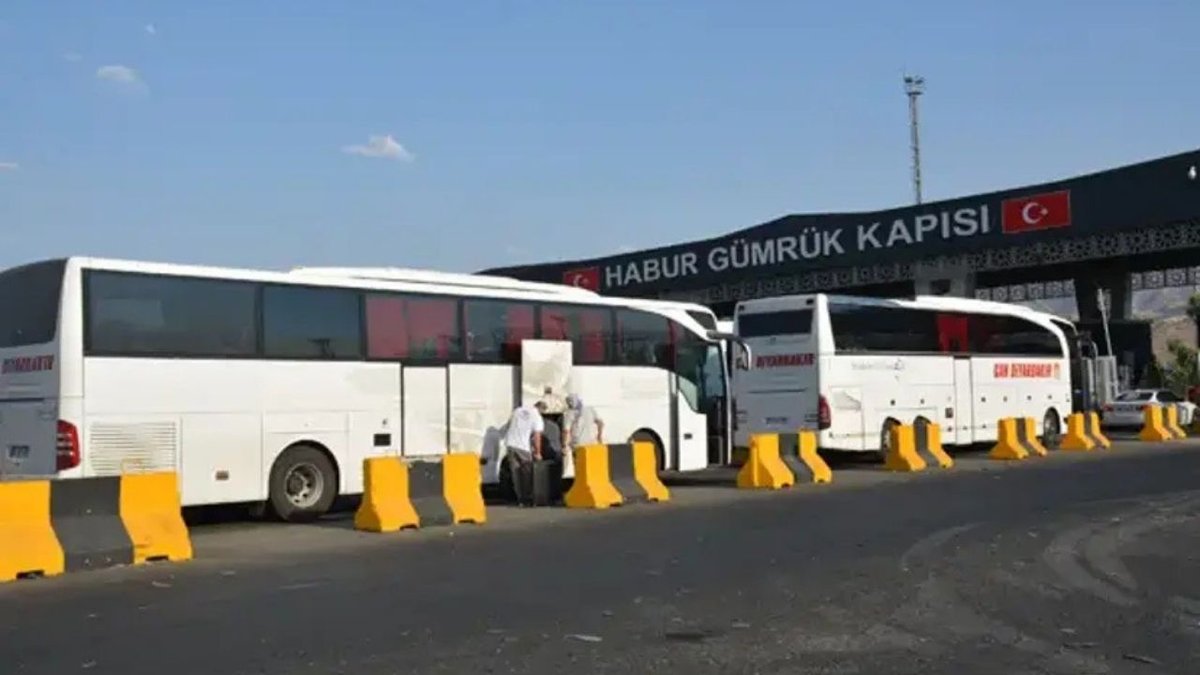 Filistin Konvoyu Habur Sınır Kapısı’ndan Irak’a Geçti