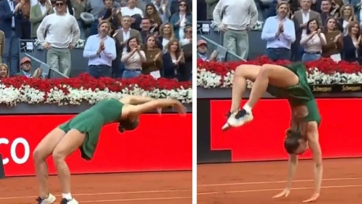 Madrid Açık’ta Şampiyon Marta Kostyuk, Zaferini Takla Atarak Kutladı