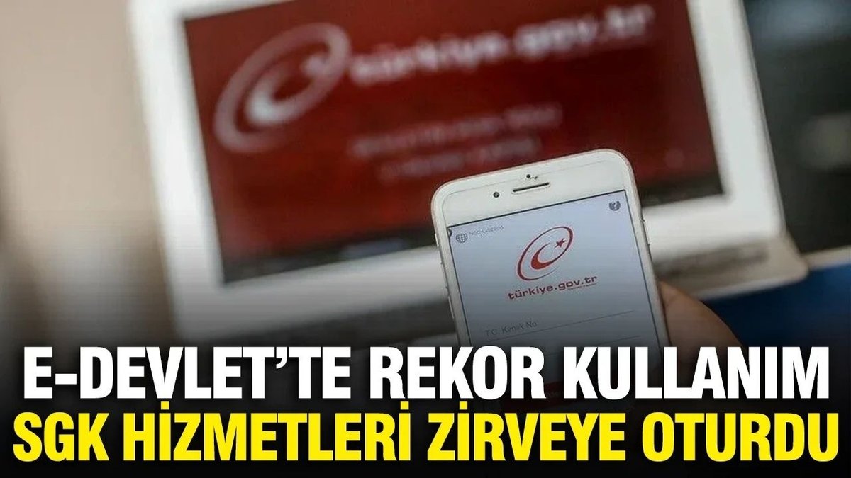 e-Devlette Vatandaşların En Çok Kullandığı SGK Hizmetleri Belli Oldu