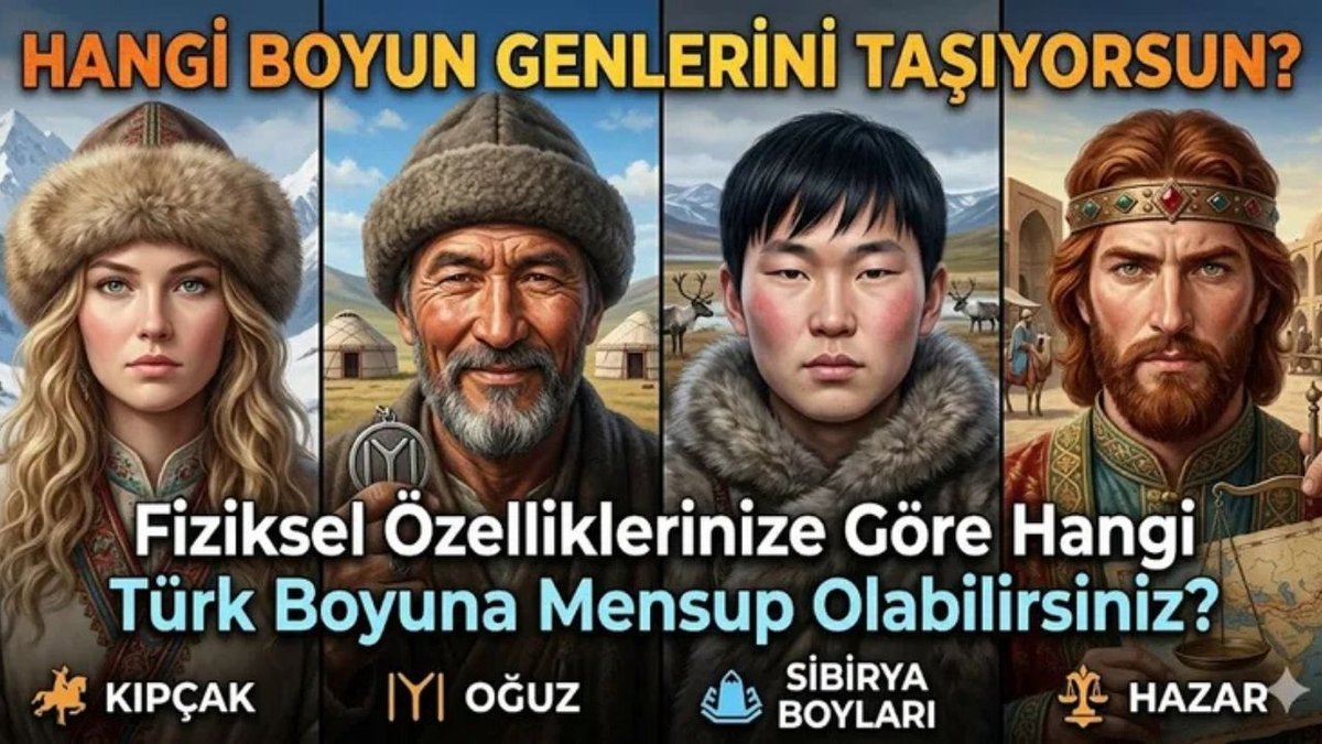 Yüz Tipiniz Hangi Türk Oğuzundan Geldiğinizi Gösteriyor!