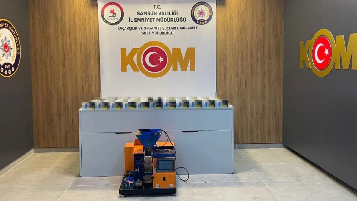 Samsun İlkadım’da Kaçak Sigara Operasyonu 20 Bin Makaron Ele Geçirildi
