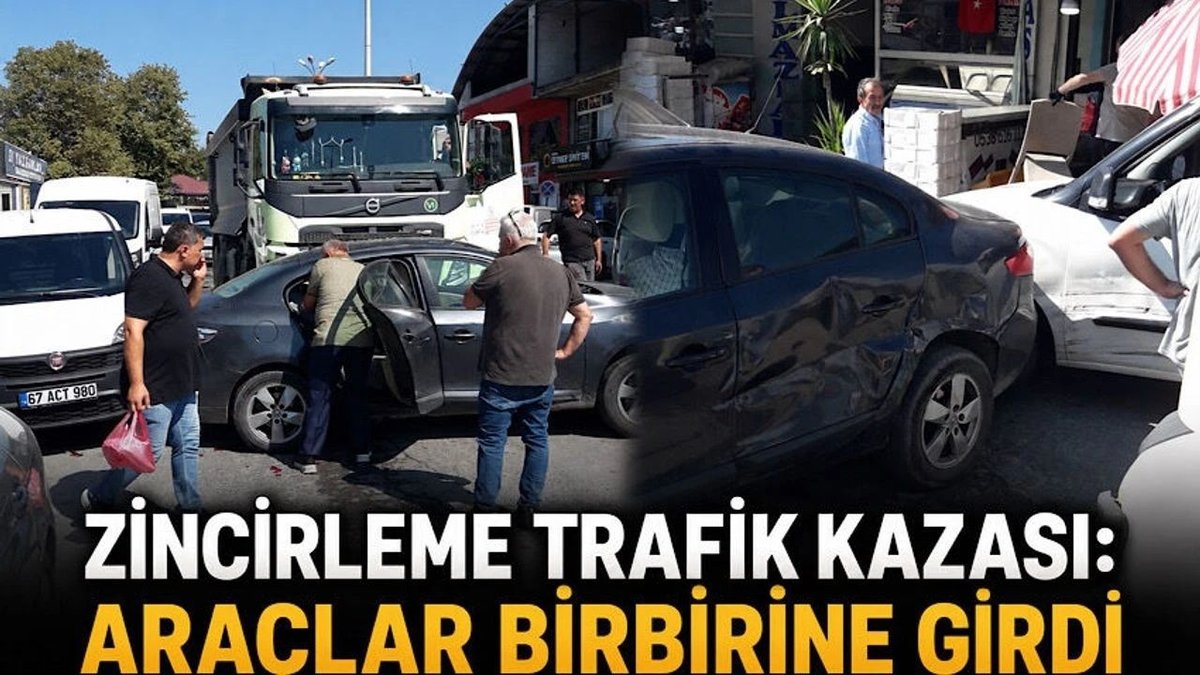 Alaplı’da Zincirleme Kaza: Araçlar Birbirine Girdi